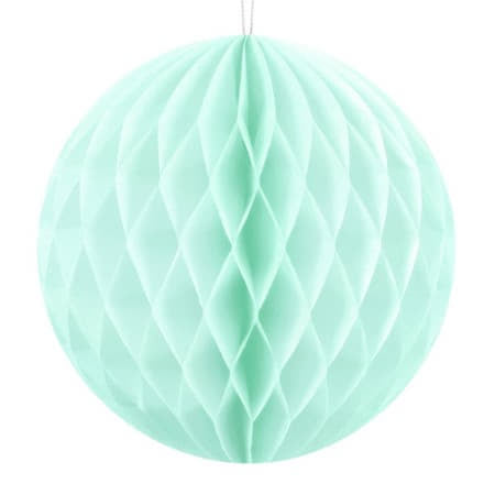 Mint Green Honeycomb Ball 25 cm I Green Party Decorations I UK