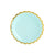 Small Mint Green Plates with Gold Scalloped Edge I My Dream Party Shop I UK