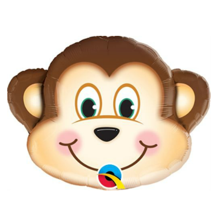 Mischievous Monkey Foil Balloon 14 Inches I Jungle Party Balloons I My Dream Party Shop