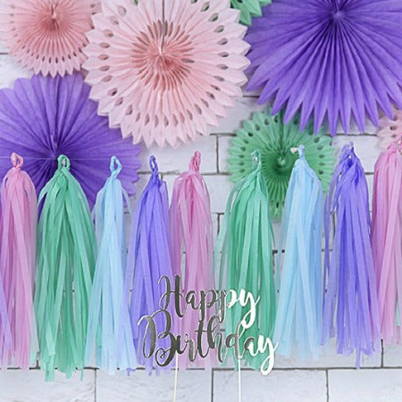 Pastel Tassel Garland I Pastel Paper Decorations I My Dream Party Shop I UK