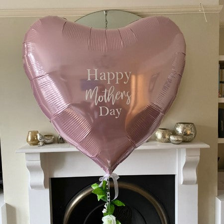 Personalised 36 Inch Mothers Day Heart Balloon I Collection Ruislip I My Dream Party Shop