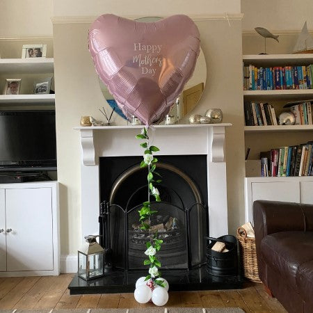 Happy Mothers Day Heart Balloon I Collection Ruislip I My Dream Party Shop
