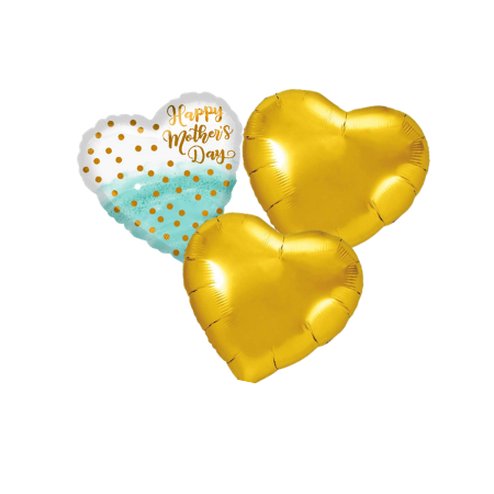 Mother&#39;s Day Watercolour and Gold Balloon I Helium Balloons I My Dream Party Shop