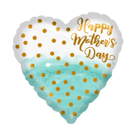 Mother's Day Watercolour and Gold Balloon I Helium Balloons I My Dream Party Shop
