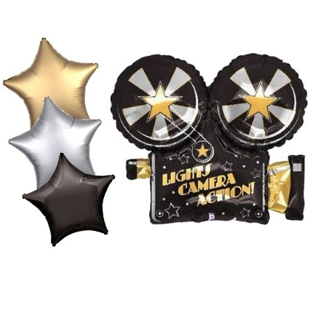 Movie Camera Balloon Set I Helium Balloons Ruislip I My Dream Party Shop