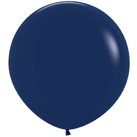 Giant Navy Matt Round Latex Balloon I Navy and Pink Gender Reveal Party I My Dream Party Shop