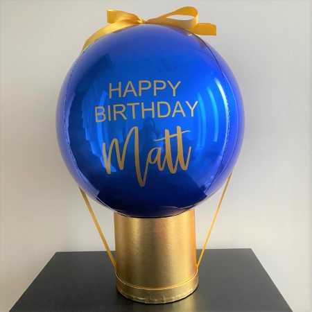 Navy and Gold Money Balloon I Personalised Balloons Ruislip I My Dream Party Shop
