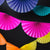 Navy Blue Rosette Fan Garland I Modern Party Decorations I UK