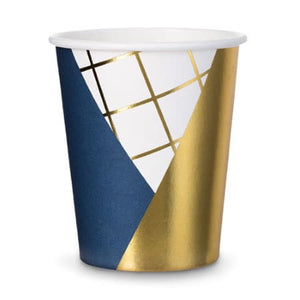 Navy and Gold Cups I Navy Party Tableware I My Dream Party Shop UK