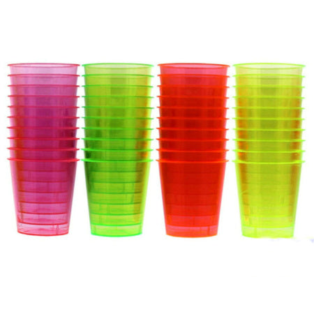 Neon Party Shot Glasses I Set of 36 I Party Tableware I My Dream Party Shop I UK