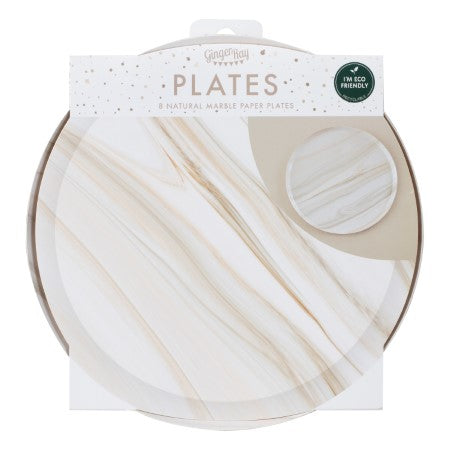 Natural Marble Party Plates I Boho Themed Tableware I My Dream Party Shop