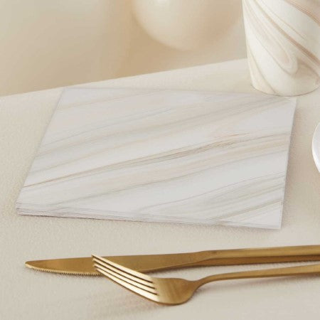 Natural Marble Napkins Ginger Ray I Boho Party Supplies I My Dream Party Shop