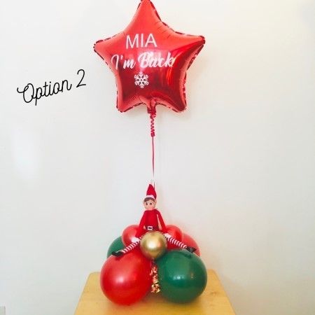 Naughty Elf Star Helium Balloon I Elf Arrival Balloons I My Dream Party Shop
