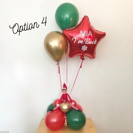 Naughty Elf Star Helium Balloons I Elf Arrival Balloons I My Dream Party Shop