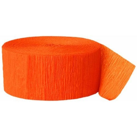 Orange Crepe Paper Streamer I Orange Party Decorations I My Dream Party Shop