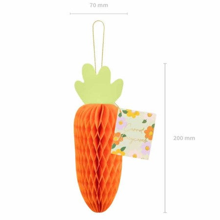 Orange Carrot Honeycomb Decoration I Farm Party Decorations I My Dream Party Shop UK