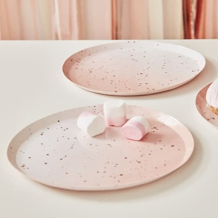 Blush Pink Ombre Plates I Pink Party Tableware I My Dream Party Shop