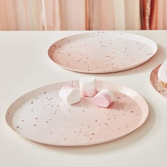Blush Pink Ombre and Rose Gold Plates I Pink and Rose Gold Party I My Dream Party Shop UK