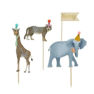 Party Animals Cake Toppers I Lets Go Wild Party Supplies I My Dream Party Shop UK