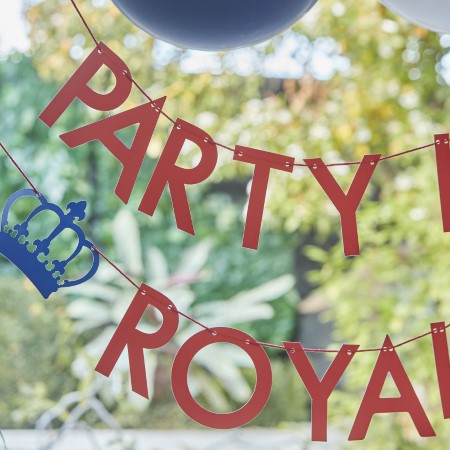 Party Like Royalty Bunting I Queens Jubilee Party Supplies I My Dream Party Shop