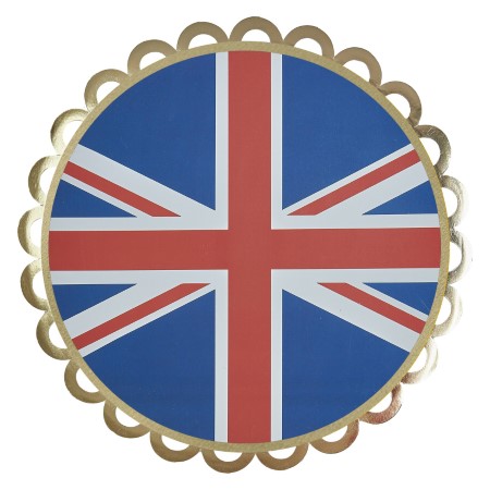 Union Jack Lattice Edge Plates I Royal Coronation Party Tableware I My Dream Party Shop UK