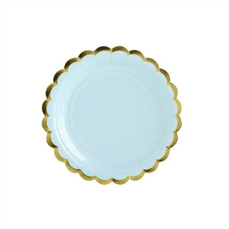 Pastel Blue Party Plates I Pastel Blue Party Supplies I My Dream Party Shop