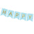 Pastel Blue and Gold Happy Birthday Bunting I Blue Party Decorations I My Dream Party Shop UK
