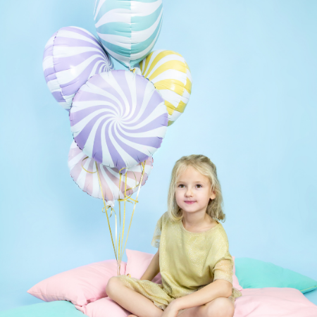 Pastel Candy Swirl Balloons Set of 5 I Helium Balloons Ruislip I My Dream Party Shop