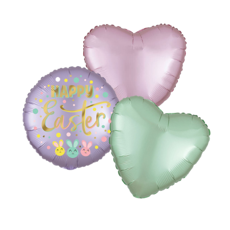 Lilac Happy Easter Helium Balloon Trio I Easter Balloons I My Dream Party Shop