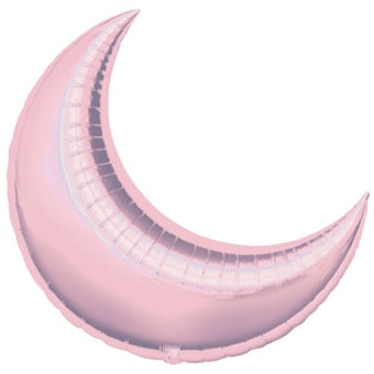 Pastel Pink Crescent Moon Balloon 35 Inches I Gender Reveal Balloons I My Dream Party Shop UK