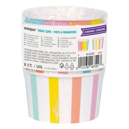 Pastel Stripe Ice Cream Cups I Pastel Party Supplies I My Dream Party Shop UK