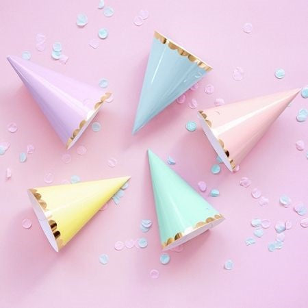 Pastel Party Hats I Pastel Party Supplies and Decorations UK