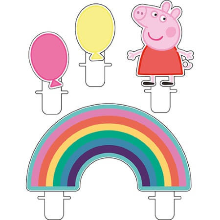 Peppa Pig Cake Topper Candles I Peppa Pig Party Supplies I My Dream Party Shop UK