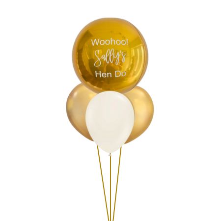 Personalised Hen Party Orbz Balloon Bouquet I Helium Balloons Ruislip I My Dream Party Shop