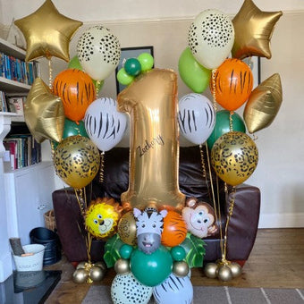 Jungle Balloon Number Column I Jungle Balloons I My Dream Party Shop