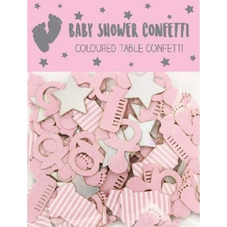 Pink Baby Shower Confetti I Modern Baby Shower Decorations I My Dream Party Shop UK