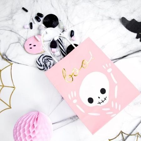 Pink Boo Halloween Treat Bags I Modern Halloween Party I My Dream Party Shop UK