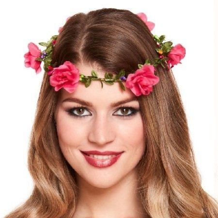 Pink Flower Headband I Floral Dress Up Accessories I My Dream Party Shop