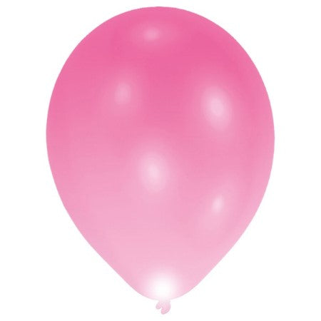 11 Inch Pink LED Balloons 5 Pack I Light Up Balloons I My Dream Party Shop