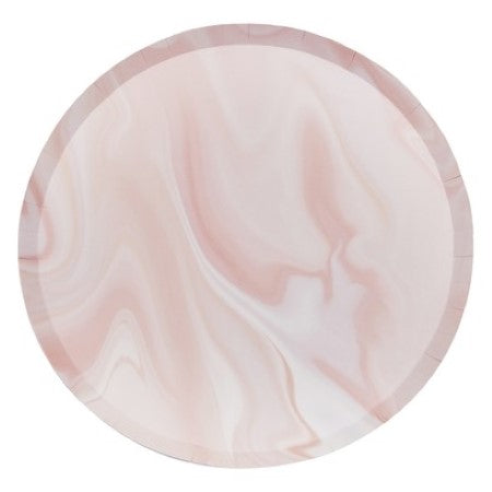 Pink Marble Plates I Pink Party Supplies I My Dream Party Shop