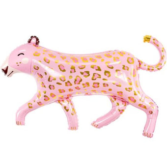 Pink and Gold Leopard Balloon I Fun Foil Shape Balloons I My Dream Party Shop