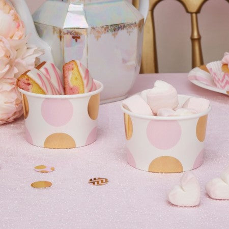 Pink and Gold Dessert Tubs I Party Bowls I My Dream Party Shop UK