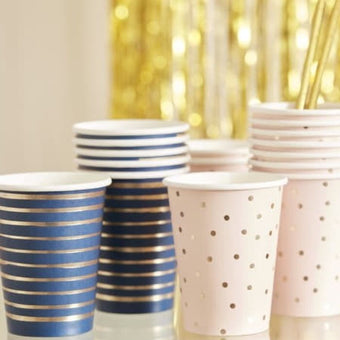 Navy and Pink Gender Reveal Cups I Gender Reveal Party I My Dream Party Shop UK