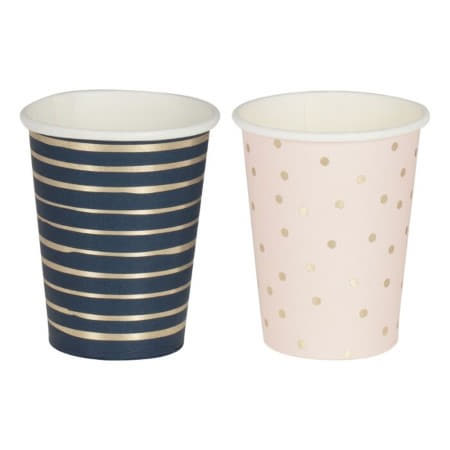 Navy and Pink Gender Reveal Cups I Gender Reveal Party I My Dream Party Shop UK