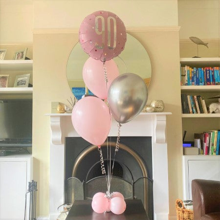 Helium Milestone Birthday Table Top Balloons I Balloons for Collection Ruislip I My Dream Party Shop