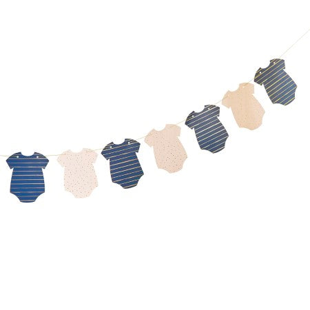 Navy and Pink Gender Reveal Garland I Baby Shower Decorations I My Dream Party Shop UK