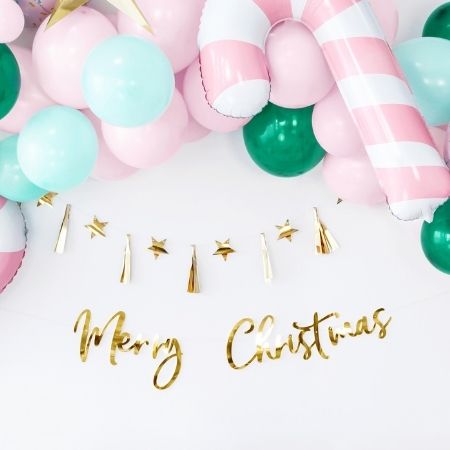 Pink Candy Cane Foil Balloon I Christmas Balloons I My Dream Party Shop