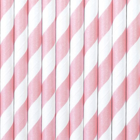 Pink and White Striped Straws I Pink Party Tableware I My Dream Party Shop UK
