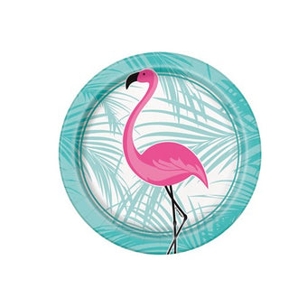 Turquoise and Pink Small Flamingo Plates I Pretty Party Tableware I My Dream Party Shop I UK