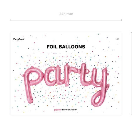 Pink Party Word Balloon I My Dream Party Shop I UK